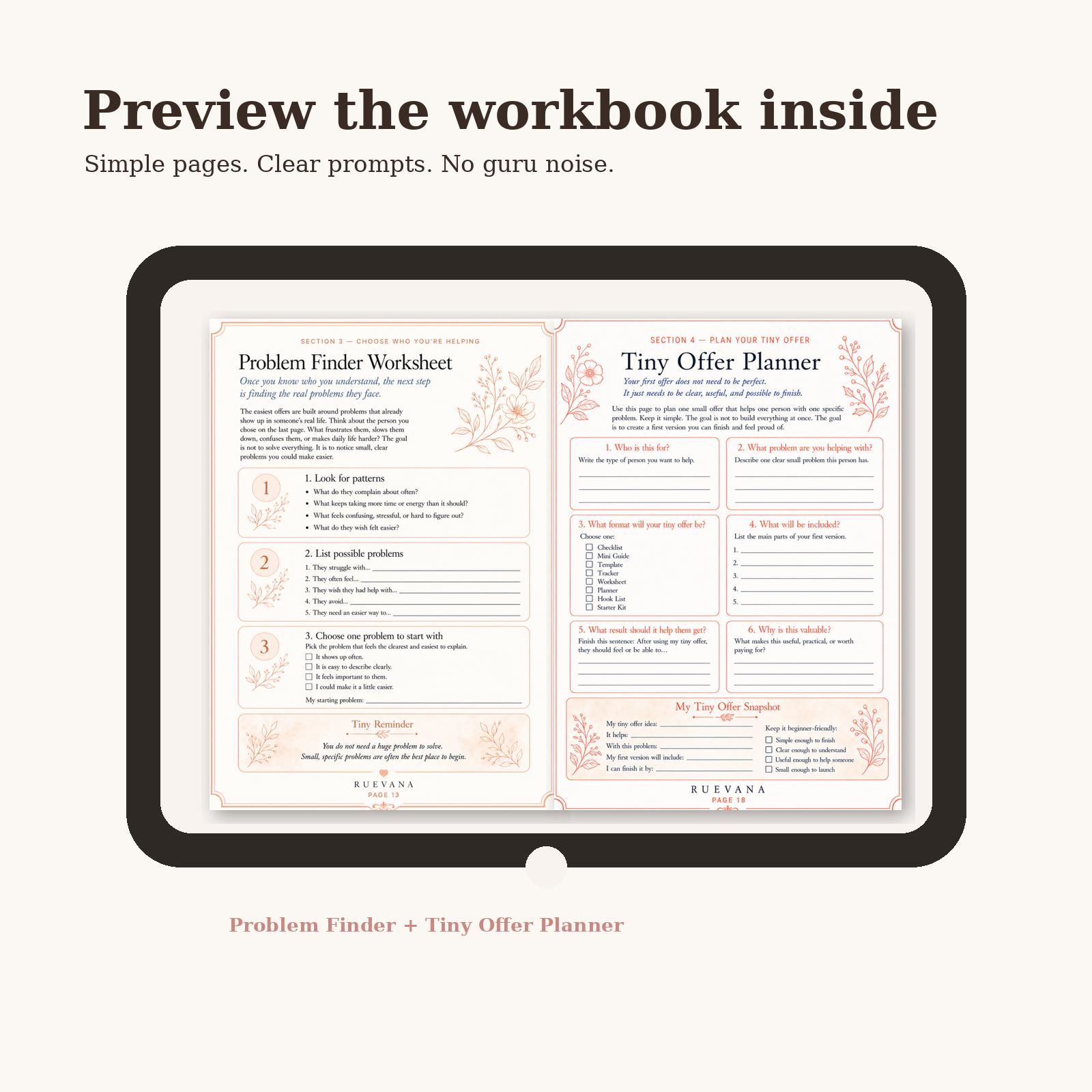 THE START SMALL KIT GUIDED WORKBOOK